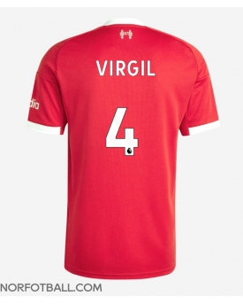 Billige Fotballdrakt Liverpool Virgil van Dijk #4 Replika Hjemmedrakt 2025-26 Kortermet Billige Fotballdrakt Liverpool Virgil van Dijk #4 Replika Hjemmedrakt 2025-26 Kortermet